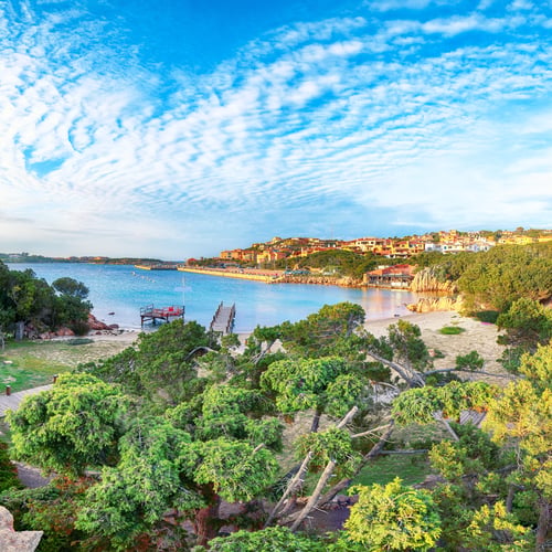 Preview: Breathtaking view of Porto Cervo at sunset