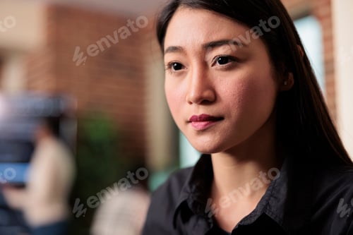 Preview: Portrait of software developer coding machine learning firewall application using artificial