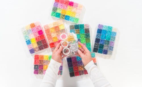 Preview: Colorful Clay Beads Set for Creative Kids' Bracelet Making