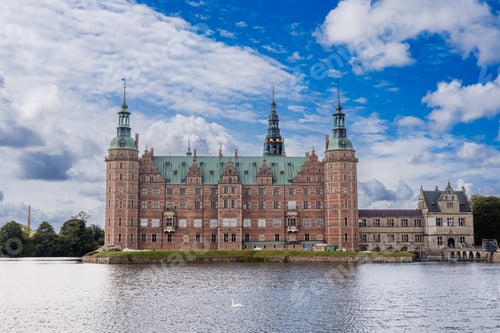 Preview: Sculptures and facades of Frederiksborg, palace in Copenhagen.