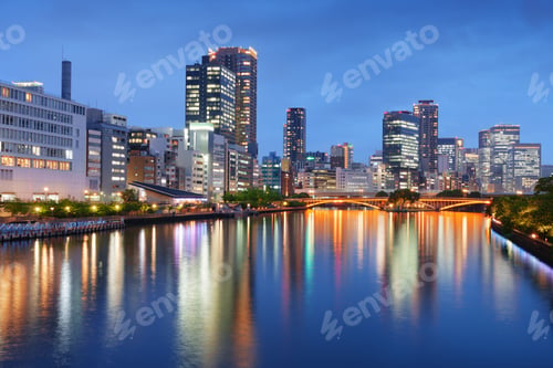 Preview: Osaka, Japan CItyscape on the River