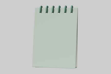 Preview: Spiral-bound notebook with blank cover