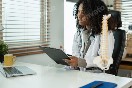 Preview: Medicine doctor hand working with modern digital tablet computer interface