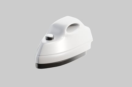 Preview: Minimalist white clothing iron