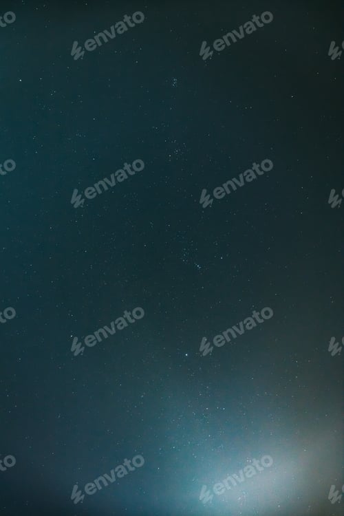 Preview: Real Night Sky Stars. Natural Starry Sky Dark Blue Background Backdrop