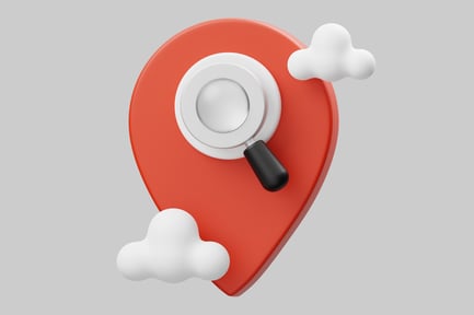 Preview: Cartoon location search with clouds