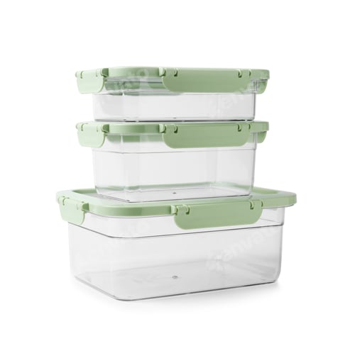 Preview: Empty clean boxes for products on white background