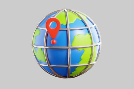 Preview: Globe with location pin