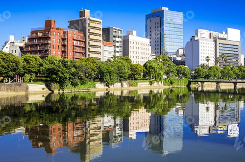 Preview: Hiroshima, Japan Cityscape On The Otagawa River.
