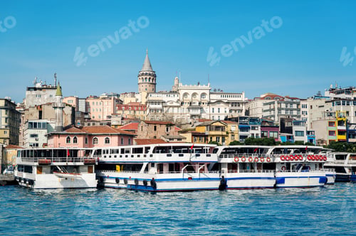 Preview: View of Istanbul from a ship, Turkey