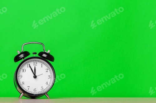 Preview: retro alarm clock on table