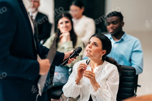 Preview: Businessmen and businesswomen making a corporate party