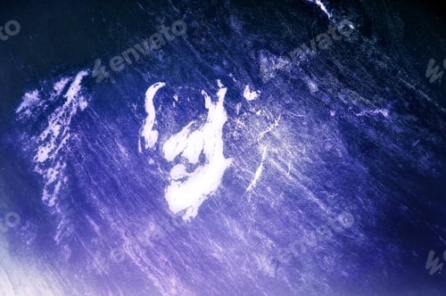 Preview: Grunge blue painted wall texture background.
