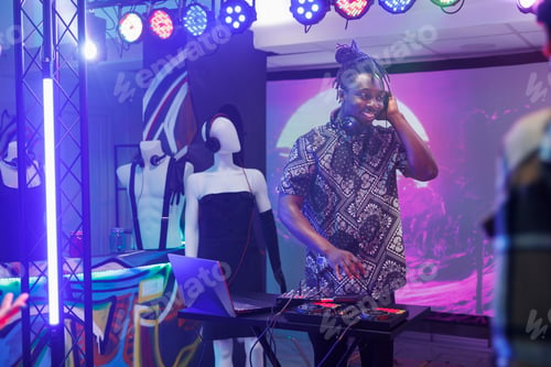 Preview: Musician playing on nightclub stage