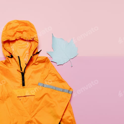 Preview: Fashionable Orange Jacket, Urban style. Street Outfit Hi Rains S