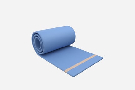 Preview: Yoga Mat Rolled Open 3D Illustration