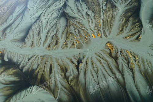 Preview: Aerial view of copper mining residuals in decanting lake