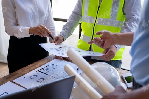 Preview: Architecture Engineer Teamwork Meeting, Drawing and working for Architectural projects and engineeri