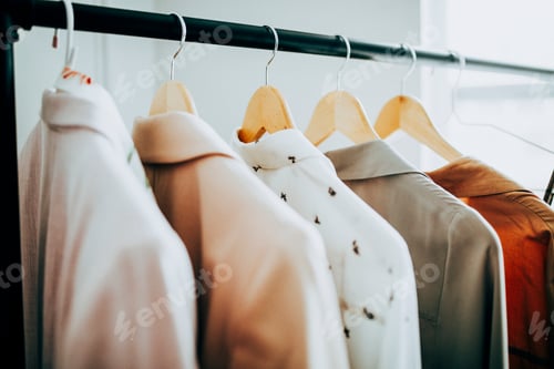 Preview: Rack of clothes in a boutique