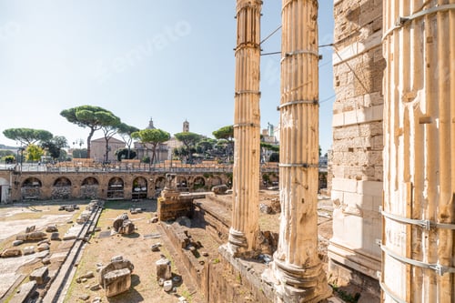 Preview: Ruins at Forum of Augustus in Rome