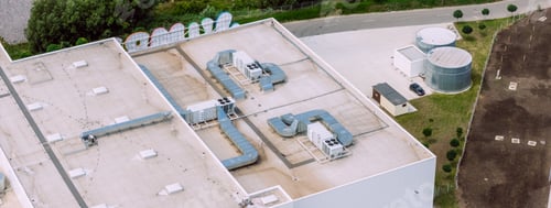 Preview: Hvac system with pvc membrane on industrial building roof