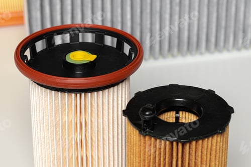 Preview: Auto filters close up. New parts for the car
