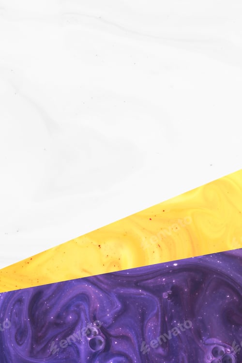 Preview: create design with abstract white, yellow and purple paint texture