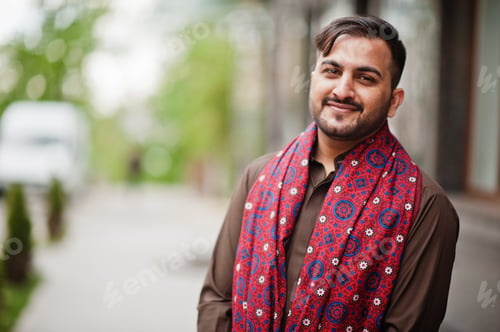 Preview: Pakistani pathan man wear traditional clothes.