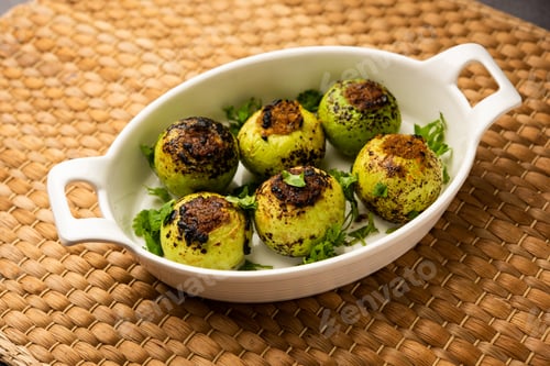 Preview: Indian style Tinda or Tinde ki Sabzi also called Indian squash, round melon, round gourd sabji