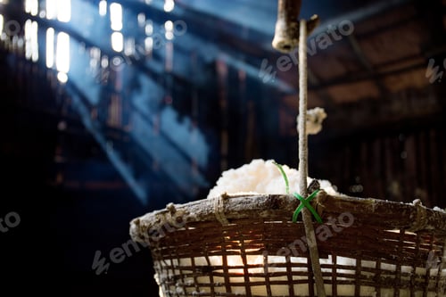 Preview: Basket of salt with sunlight