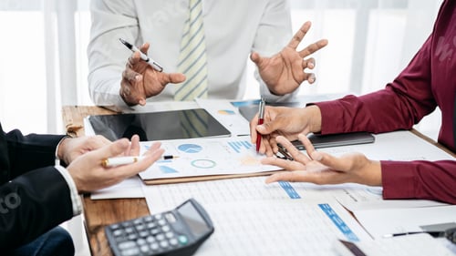 Preview: Business Meeting with Data Analysis and Discussion