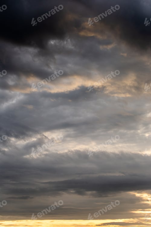 Preview: colorful dramatic sky with cloud at sunset..