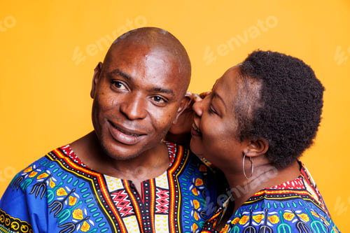 Preview: African american couple sharing secret