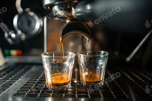 Preview: Espresso coffee from the machine