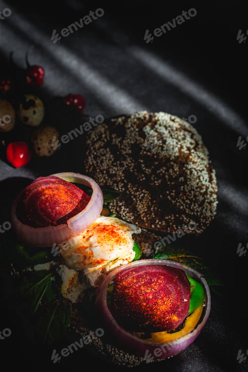 Preview: Homemade vegetable sandwich