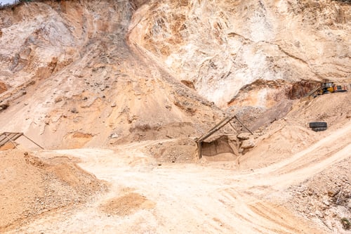 Preview: quarry for extracting sand, gravel and stone