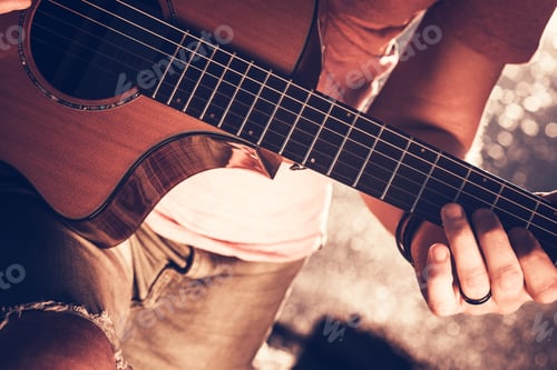 Preview: Musician with Acoustic Guitar