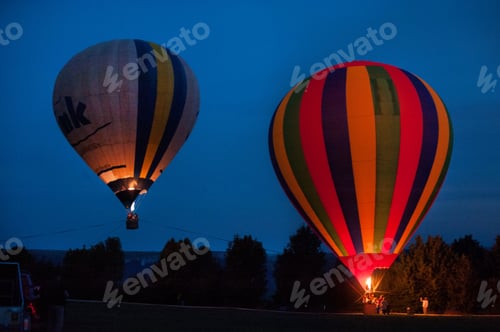 Preview: The Balloon at event, take a ride on a tether at night