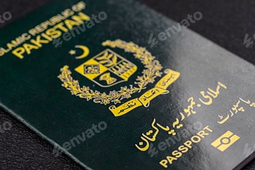 Preview: Physical paper international passport of Pakistani citizen