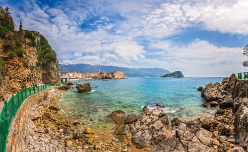 Preview: Panorama of the coast near Budva