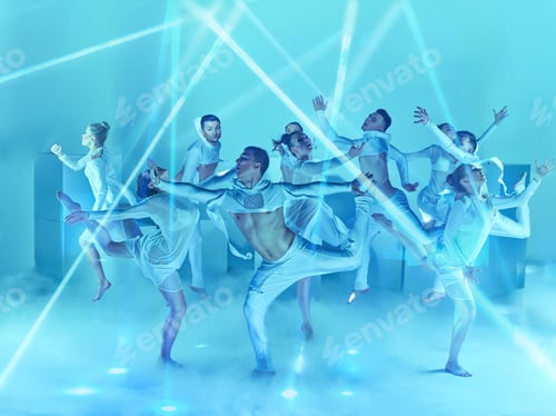 Preview: The Group Of Modern Ballet Dancers
