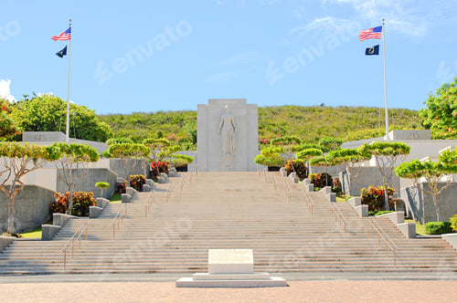Preview: National Memorial Cemetery of the Pacific at Punchbowl, Honolulu, Oahu, Hawaii
