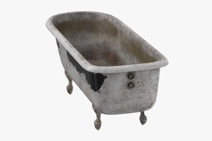 Preview: Vintage Clawfoot Bathtub - Distressed Texture