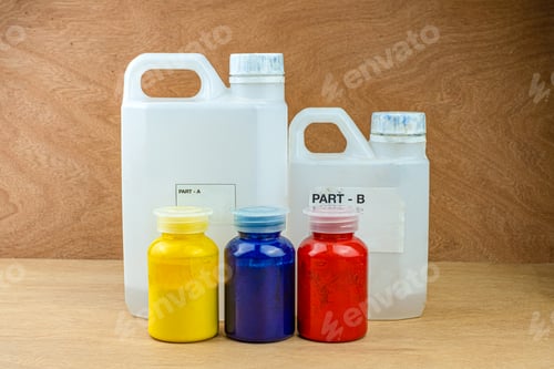 Preview: Mixing color epoxy resin in plastic cup