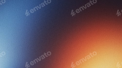 Preview: Grainy noise gradient background seamlessly transitions from yellow and orange to blue