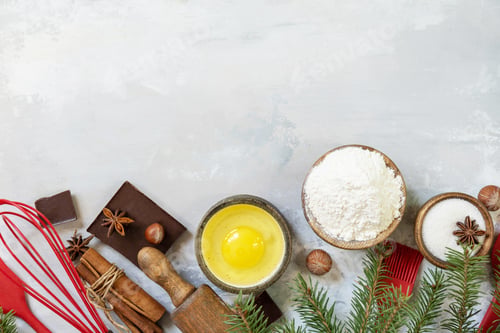 Preview: Christmas baking background.
