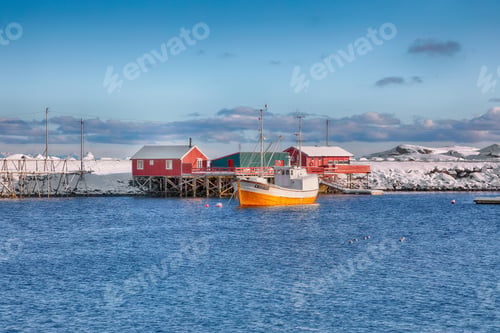 Preview: Amazing winter view on Hamnoy port