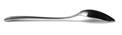 Preview: Cutlery dessert spoon isolated on white background