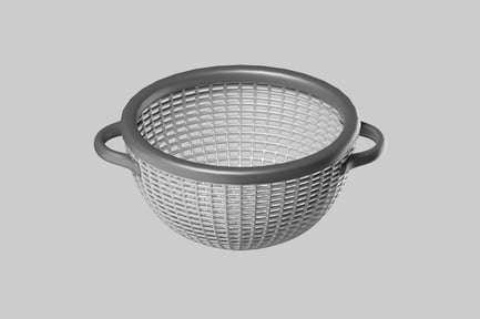 Preview: Grey Plastic Colander Bowl