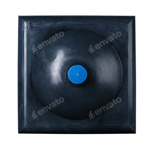 Preview: Flat plastic water tank isolated on white background